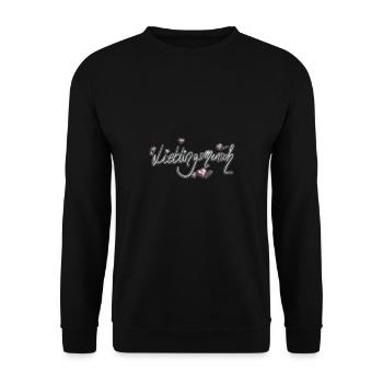 Zeige deine Verbundenheit - Unisex Pullover - Schwarz - Vorne - Alina (178cm) & Michal (187cm)