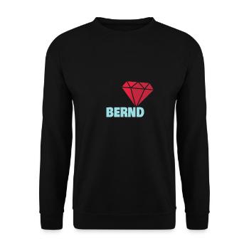 Noble Bernd - Unisex Sweatshirt - black - Front - Alina (178cm) & Michal (187cm)