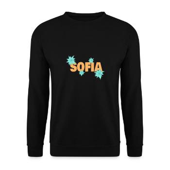 Gift for Sofia - Unisex Sweatshirt - black - Front - Alina (178cm) & Michal (187cm)