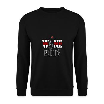 Wine not - Unisex Pullover - Schwarz - Vorne - Alina (178cm) & Michal (187cm)