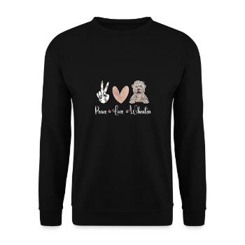 Terrier irlandais à enrobage doux - Sweat-shirt Unisexe - noir - Devant - Alina (178cm) & Michal (187cm)