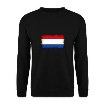 Netherlands as Netherlands - Unisex Sweatshirt - black - Front - Alina (178cm) & Michal (187cm)