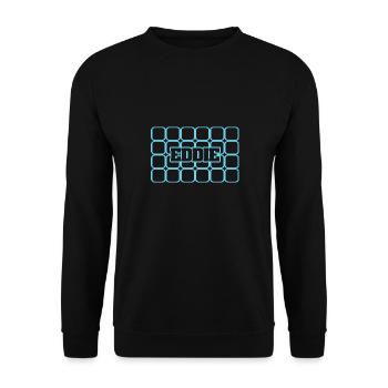 Men's name Eddie - Unisex Sweatshirt - black - Front - Alina (178cm) & Michal (187cm)