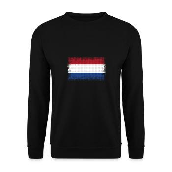 Netherlands as Netherlands - Unisex Sweatshirt - black - Front - Alina (178cm) & Michal (187cm)