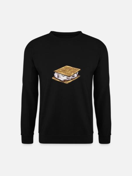 S'more Campfire Marshmallow Camping - Unisex Sweatshirt - black