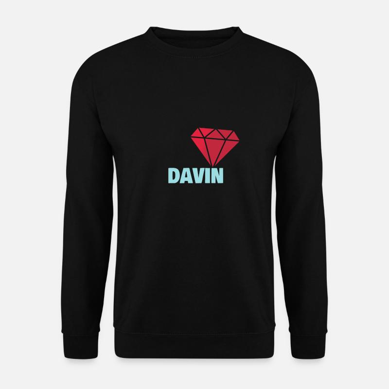 Geschenk für Davin - Unisex Pullover - Schwarz