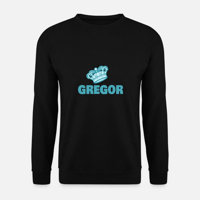 Vorname Gregor - Unisex Pullover - Schwarz