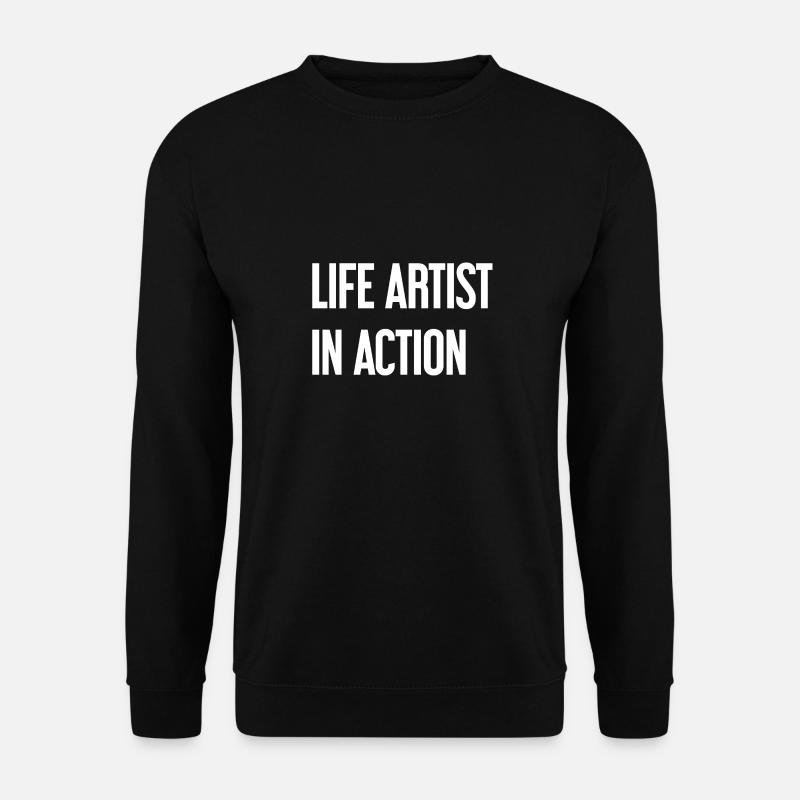 Lebenskünstler im Einsatz - Unisex Pullover - Schwarz