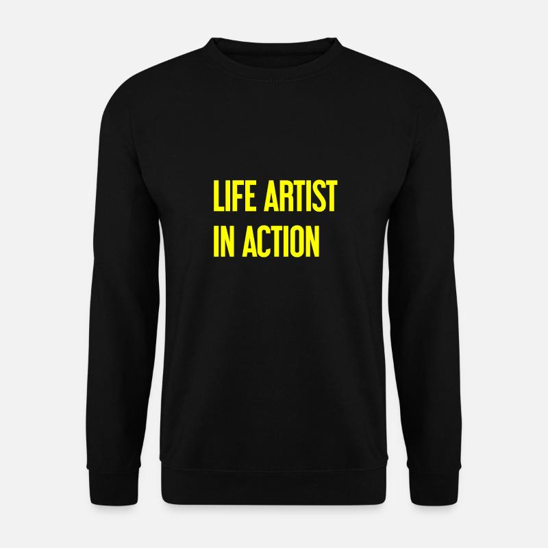 Lebenskünstler im Einsatz - Unisex Pullover - Schwarz