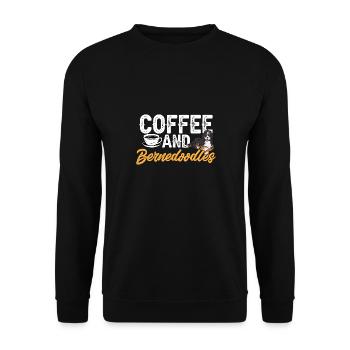 Chien Bernedoodle - Sweat-shirt Unisexe - noir - Devant - Alina (178cm) & Michal (187cm)