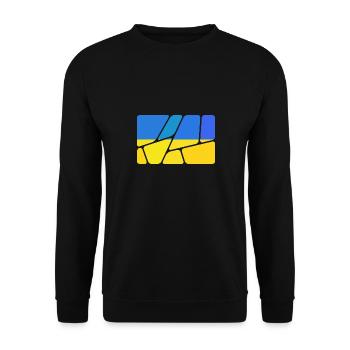 Cadeau pour l’Ukraine - Sweat-shirt Unisexe - noir - Devant - Alina (178cm) & Michal (187cm)