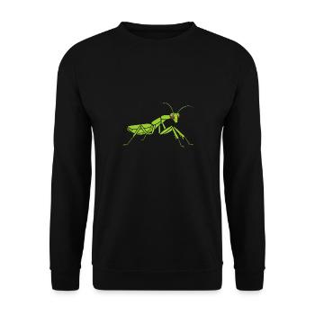 Gottesanbeterin - Unisex Pullover - Schwarz - Vorne - Alina (178cm) & Michal (187cm)