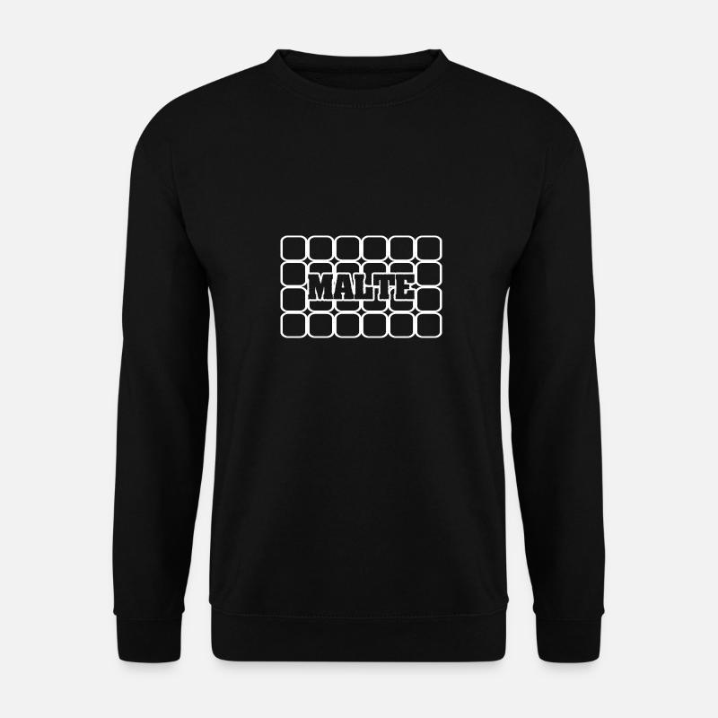 Men's name Malte - Unisex Sweatshirt - black