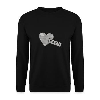 Chère Leeni, - Sweat-shirt Unisexe - noir - Devant - Alina (178cm) & Michal (187cm)