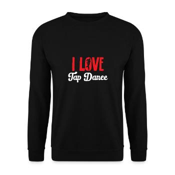 Professeur de claquettes Danseuse de claquettes Claquettes - Sweat-shirt Unisexe - noir - Devant - Alina (178cm) & Michal (187cm)