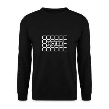 Peter - Unisex Pullover - Schwarz - Vorne - Alina (178cm) & Michal (187cm)