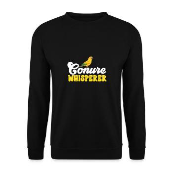 Parakeet, Parrot, Parakeet, Bird - Unisex Sweatshirt - black - Front - Alina (178cm) & Michal (187cm)