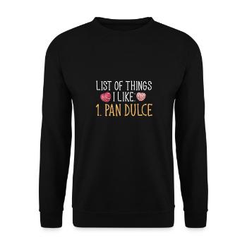 Concha Hispanique Mexicain Pan Dulce - Sweat-shirt Unisexe - noir - Devant - Alina (178cm) & Michal (187cm)