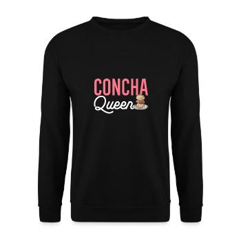 Concha Hispanique Mexicain Pan Dulce - Sweat-shirt Unisexe - noir - Devant - Alina (178cm) & Michal (187cm)