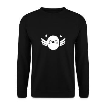Dove - Unisex Sweatshirt - black - Front - Alina (178cm) & Michal (187cm)