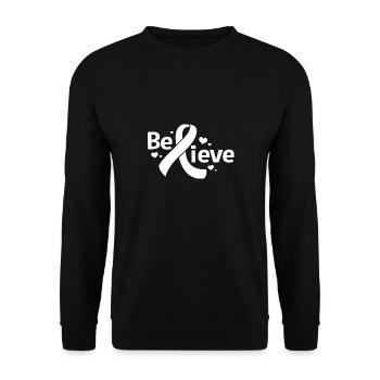 Cancer du poumon - Sweat-shirt Unisexe - noir - Devant - Alina (178cm) & Michal (187cm)