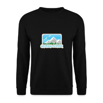 Grossglockner als Grossglockner - Unisex Pullover - Schwarz - Vorne - Alina (178cm) & Michal (187cm)