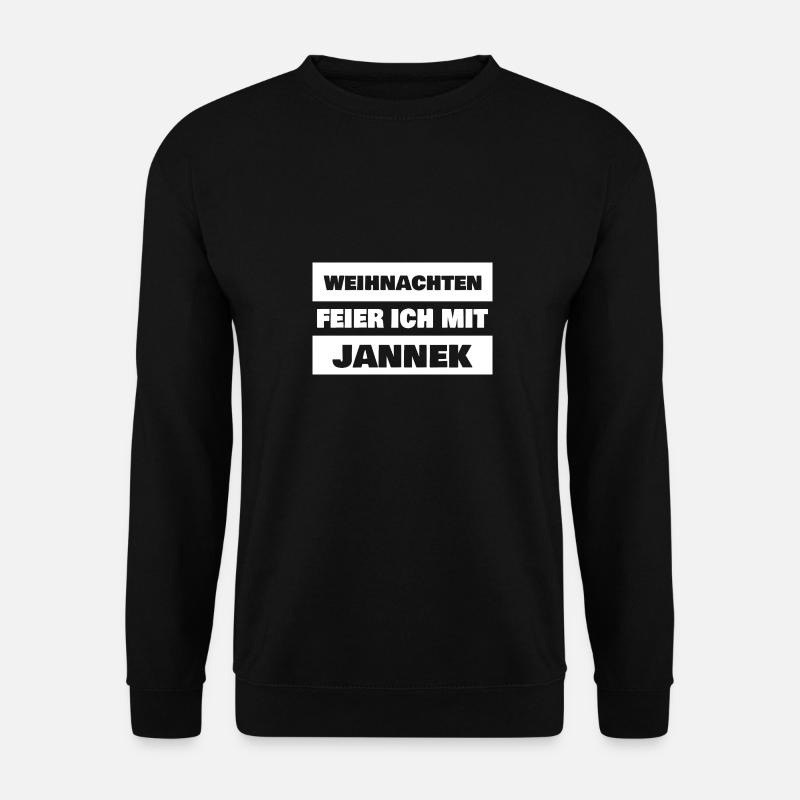 First name Jannek - Unisex Sweatshirt - black