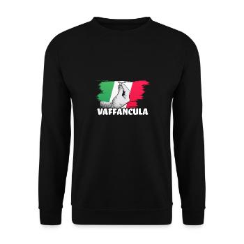 Vaffanculo Italienisch Italiener Italien Lustig - Unisex Pullover - Schwarz - Vorne - Alina (178cm) & Michal (187cm)