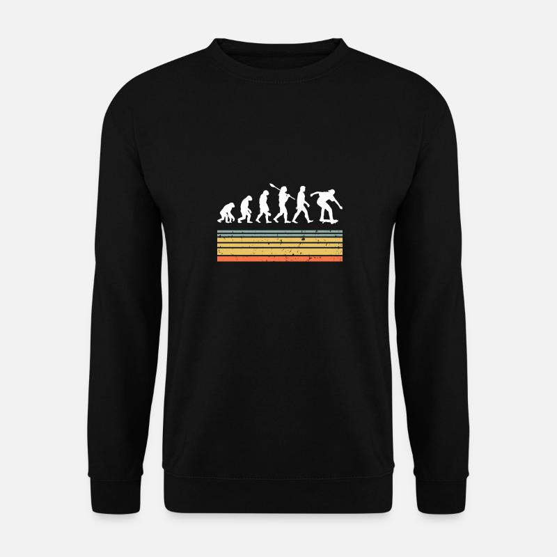 Skate Skateboard Evolution - Unisex Sweatshirt - black