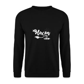 Halloween Hexe Hexerei Magie Zauber Magier Kostüm - Unisex Pullover - Schwarz - Vorne - Alina (178cm) & Michal (187cm)