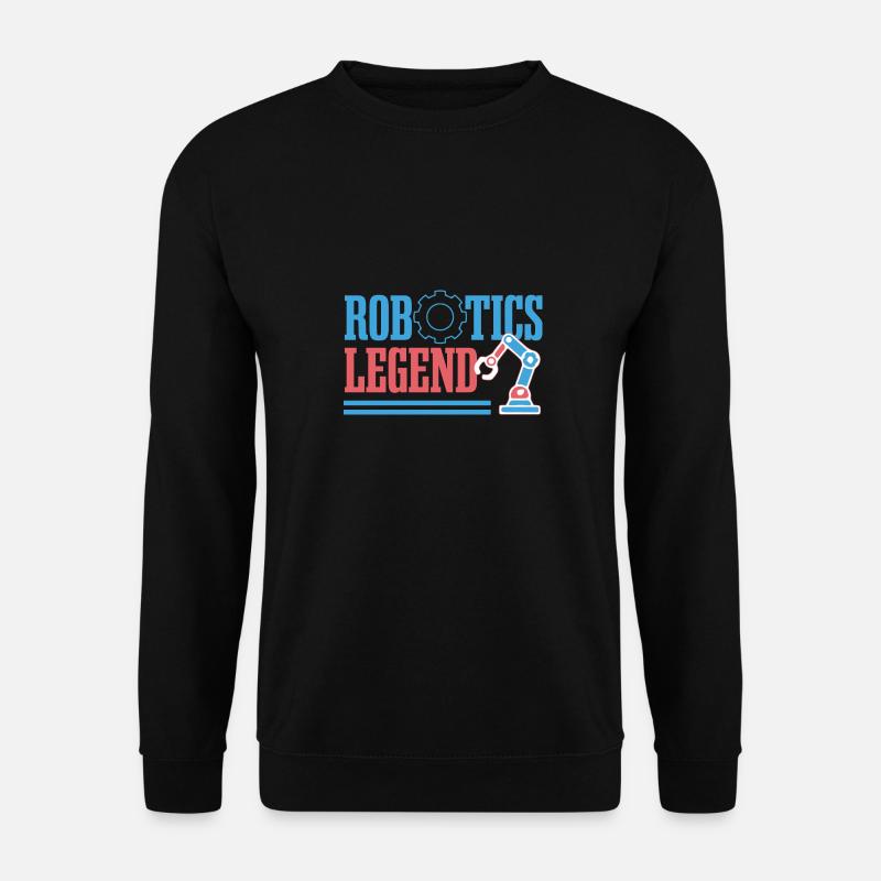 Robots Legend Mechanic Engineer Robotics - Unisex Sweatshirt - black