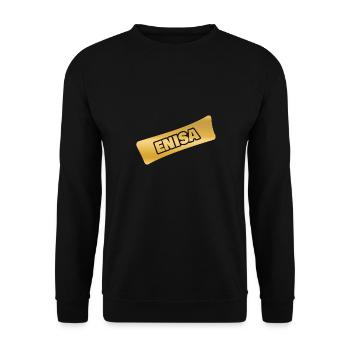 Gift for Enisa - Unisex Sweatshirt - black - Front - Alina (178cm) & Michal (187cm)