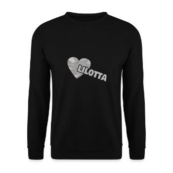 Heart Lilotta - Unisex Sweatshirt - black - Front - Alina (178cm) & Michal (187cm)