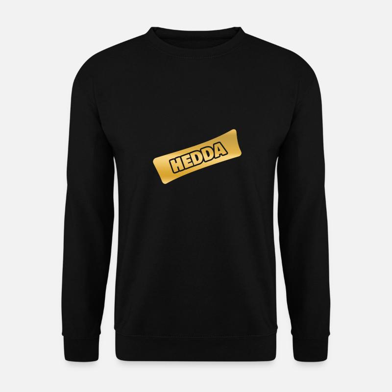 Name Hedda - Unisex Pullover - Schwarz