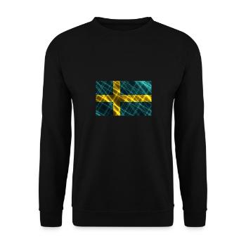 Land Schweden - Unisex Pullover - Schwarz - Vorne - Alina (178cm) & Michal (187cm)