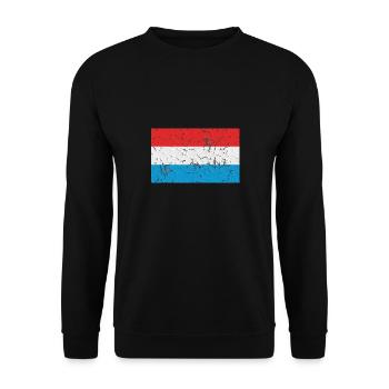 Luxembourg - Unisex Sweatshirt - black - Front - Alina (178cm) & Michal (187cm)