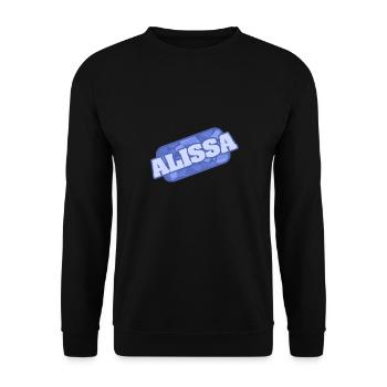 Alissa - Unisex Sweatshirt - black - Front - Alina (178cm) & Michal (187cm)