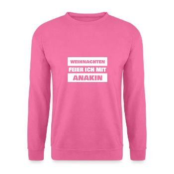 Anakin comme prénom - Sweat-shirt Unisexe - rose - Devant
