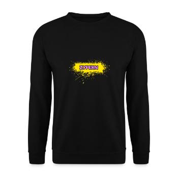 Sonne Zypern - Unisex Pullover - Schwarz - Vorne - Alina (178cm) & Michal (187cm)