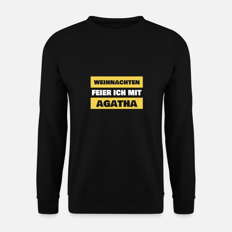 Vorname Agatha - Unisex Pullover - Schwarz