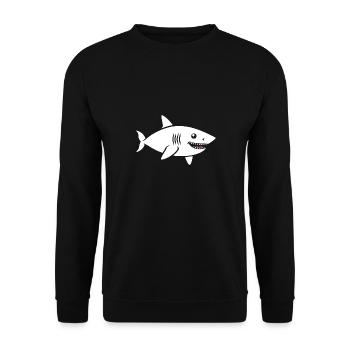 Requin - Sweat-shirt Unisexe - noir - Devant - Alina (178cm) & Michal (187cm)