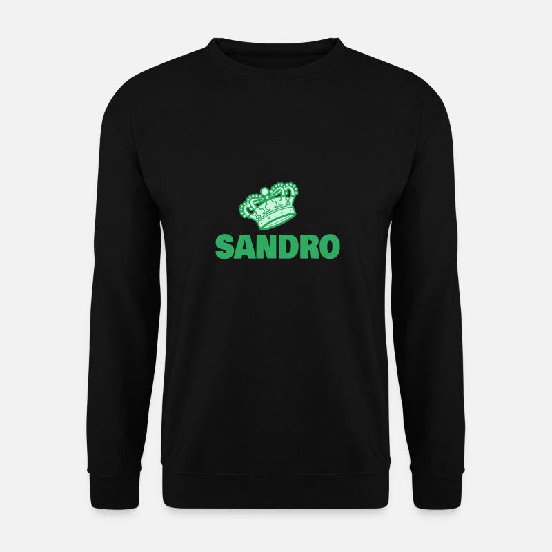 First name Sandro - Unisex Sweatshirt - black