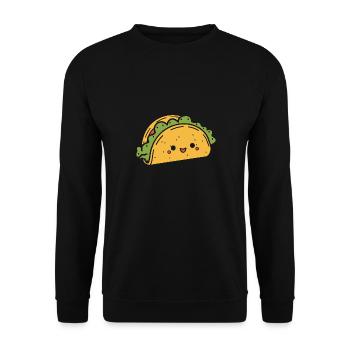 Tacos - Unisex Sweatshirt - black - Front - Alina (178cm) & Michal (187cm)