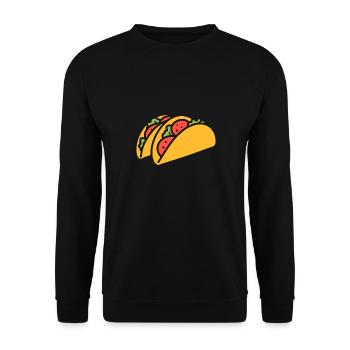 Tacos - Unisex Sweatshirt - black - Front - Alina (178cm) & Michal (187cm)