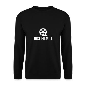 Juste un film - Sweat-shirt Unisexe - noir - Devant - Alina (178cm) & Michal (187cm)