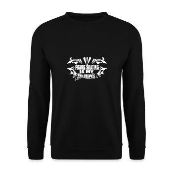 Figure skating - Unisex Sweatshirt - black - Front - Alina (178cm) & Michal (187cm)
