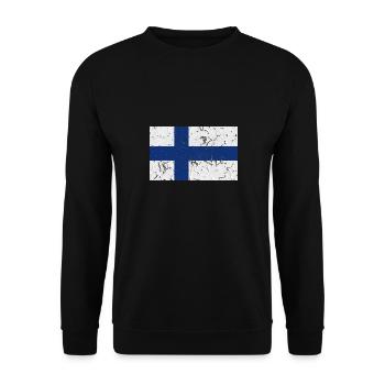 Finland - Unisex Sweatshirt - black - Front - Alina (178cm) & Michal (187cm)