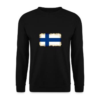 Finland - Unisex Sweatshirt - black - Front - Alina (178cm) & Michal (187cm)