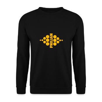 Inscription Philian - Sweat-shirt Unisexe - noir - Devant - Alina (178cm) & Michal (187cm)
