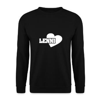 Gold Lenni - Unisex Sweatshirt - black - Front - Alina (178cm) & Michal (187cm)